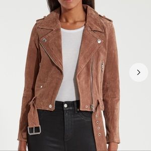 Blank nyc suede brown Moto jacket
